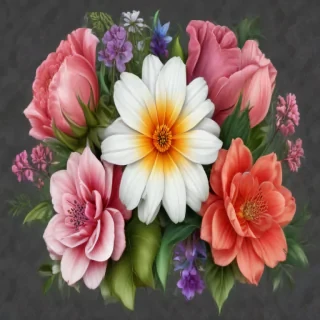 flowers clip art transparent background