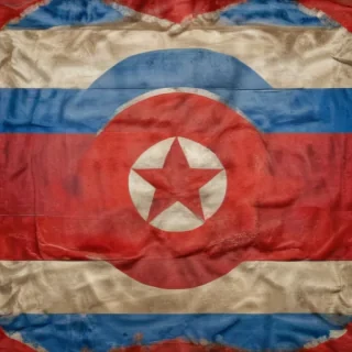 north korea flag