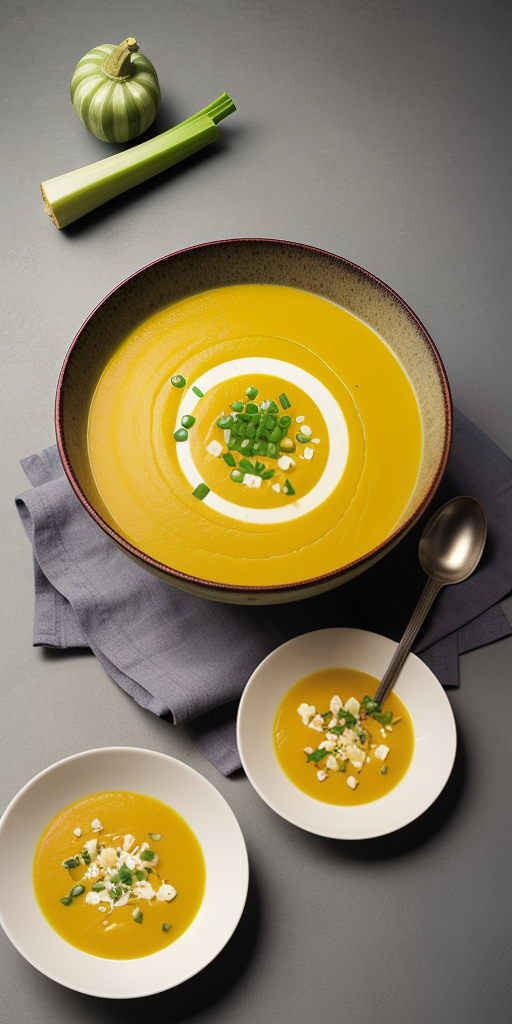 butternut squash and leek soup