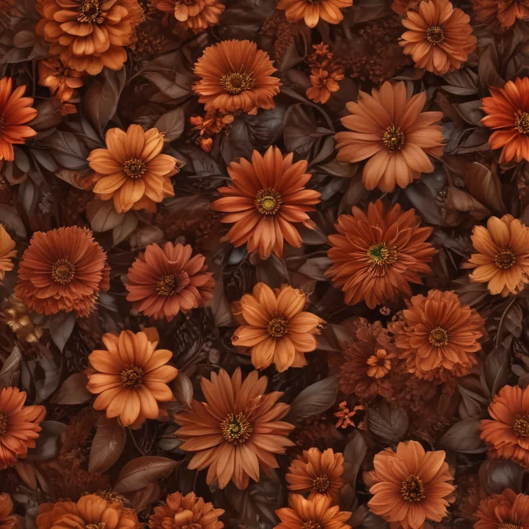 aesthetic brown flowers