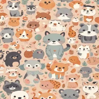 cute animal background