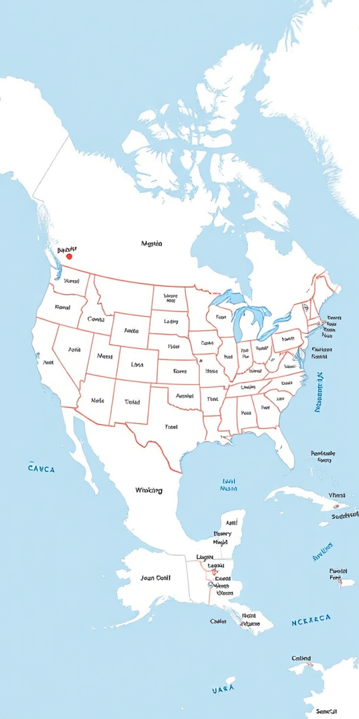 usa map states