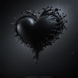 wallpaper black heart
