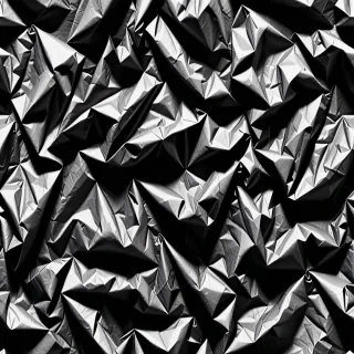 black crumpled paper