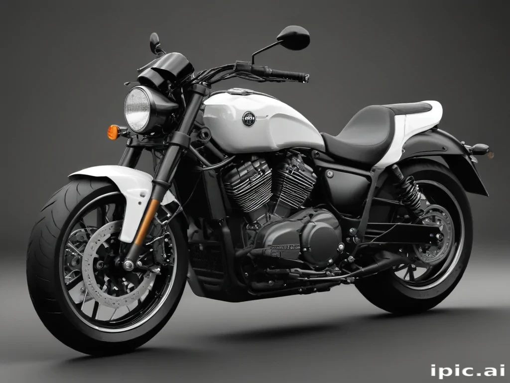 motorcycle clipart black and white