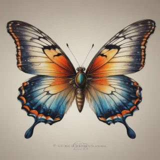 buterfly sketch