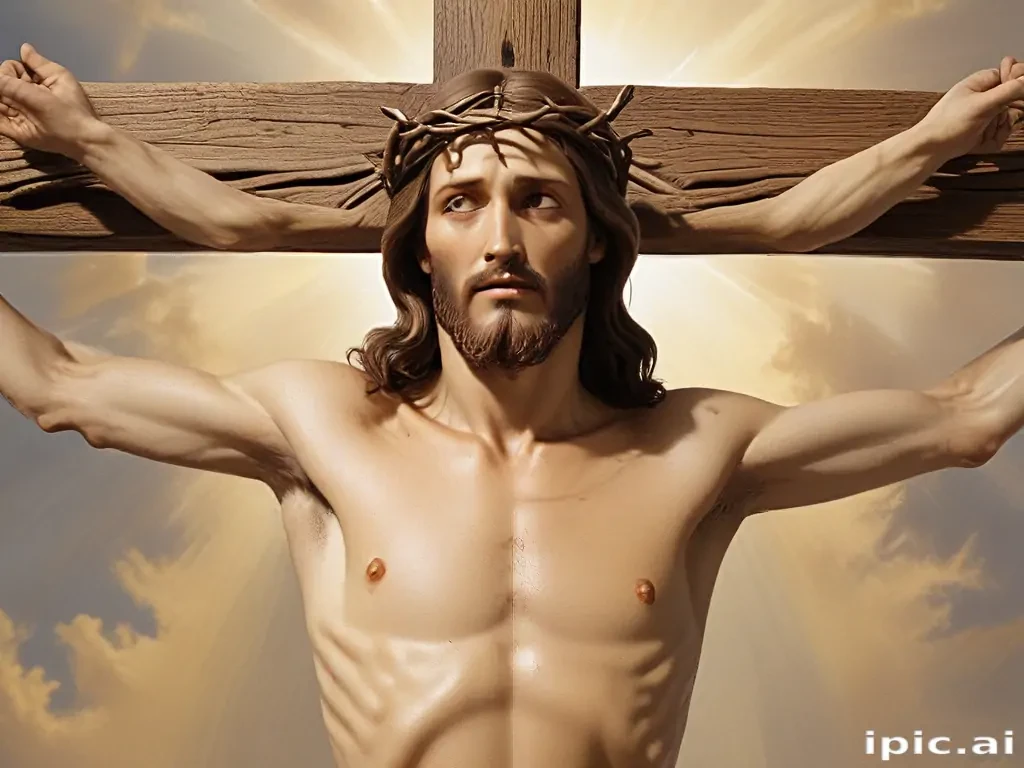 picture of jesus on cross