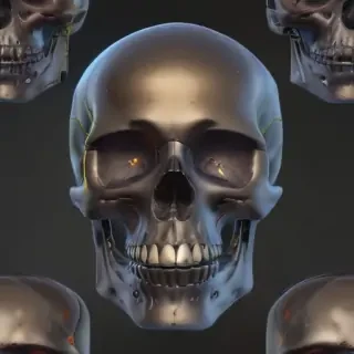 transparent skull png