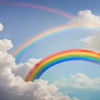 cute rainbow background