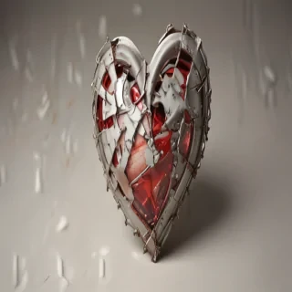 broken heart aesthetic