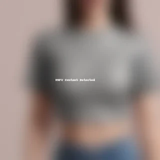 crop top shirt mockup