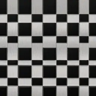 black checkered background