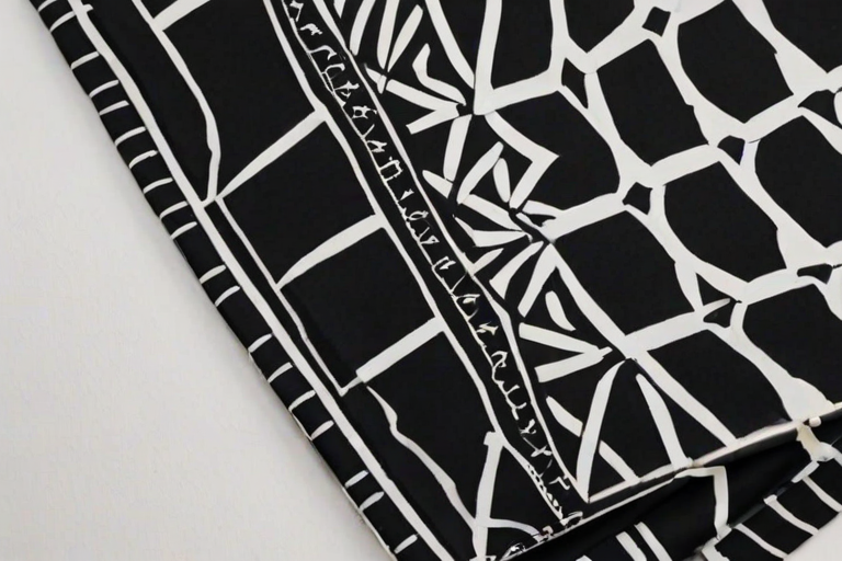 black with white pattern