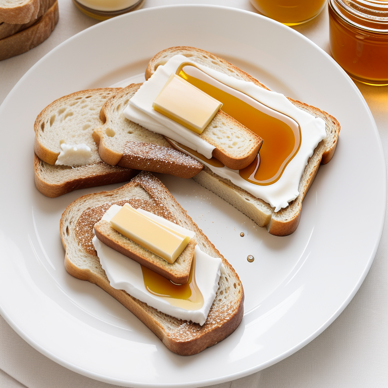 toast with butter and honey