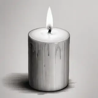 candle drawing