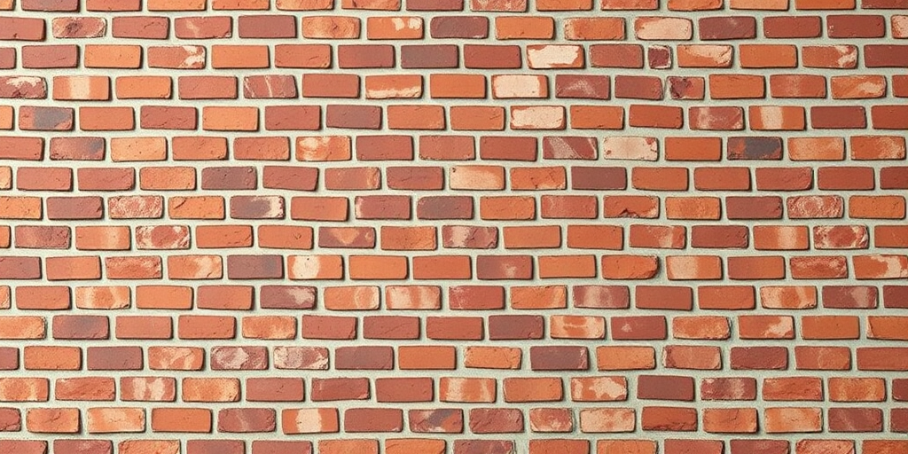 regenerate a 3D illustration of a red brick wall, use a Canon EOS R5, aperture f/8, ISO 100, 24mm focal length, in a front view with soft lighting for enhanced texture and detail