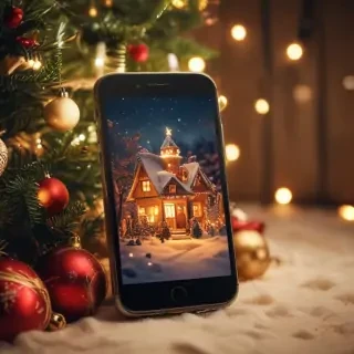 cute christmas phone backgrounds