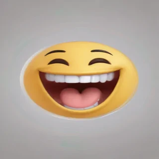 transparent laughing emoji