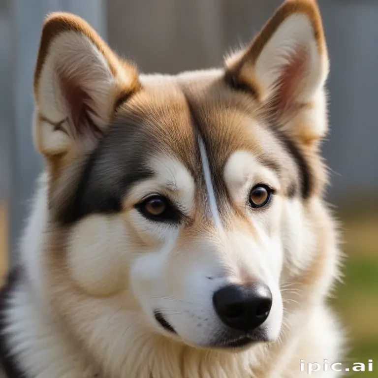 alaskan husky shepherd