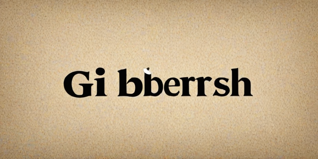gibberish