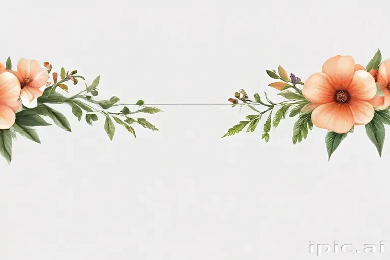 flower border transparent