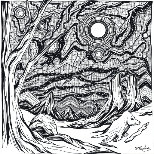 drawings black and white