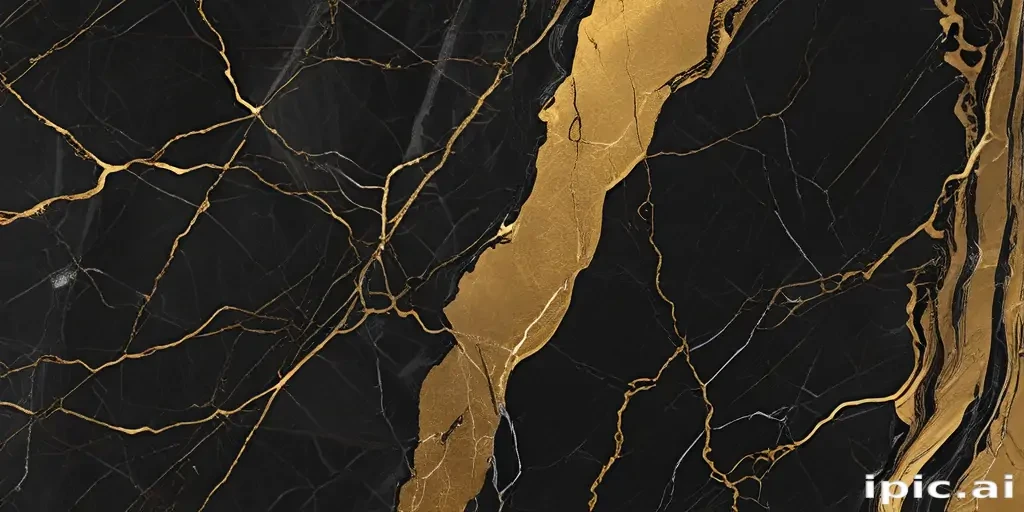 black and gold marble background