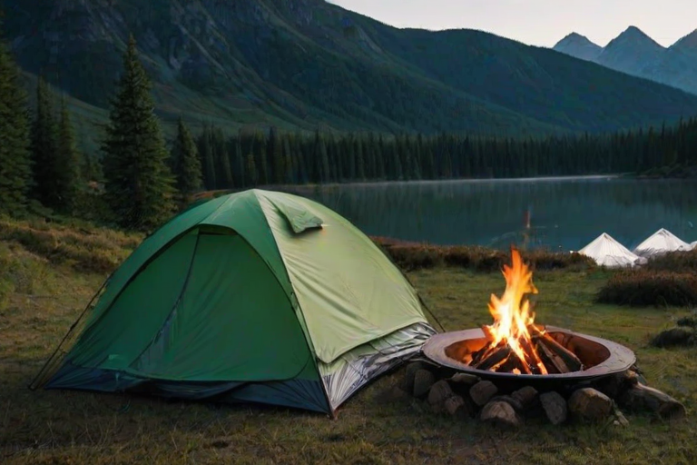 camping background pic