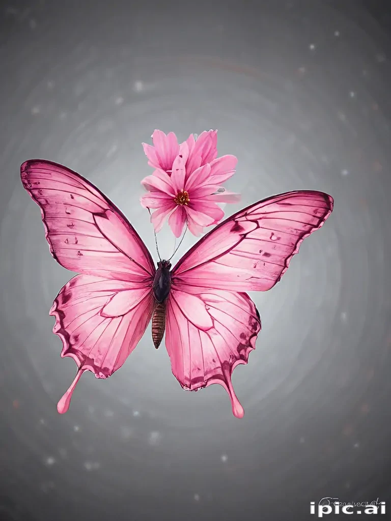 pink butterfly images