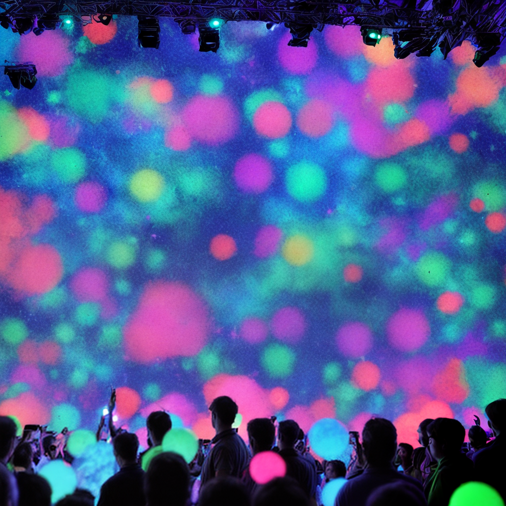 a luminescent club where people are raving