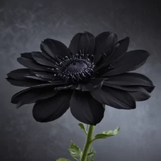 black flower