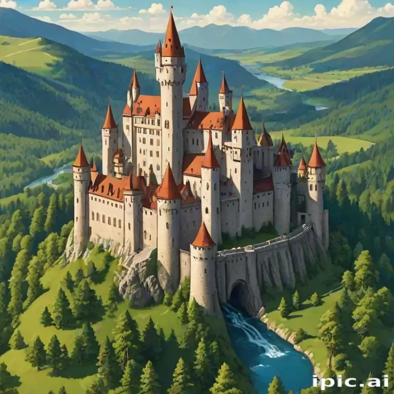 castle in cartoon