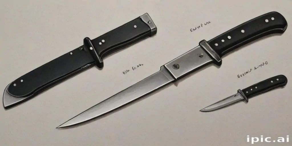 drawings of knives