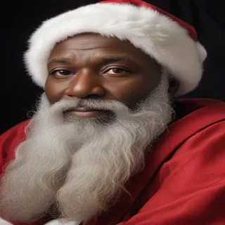 black santa png