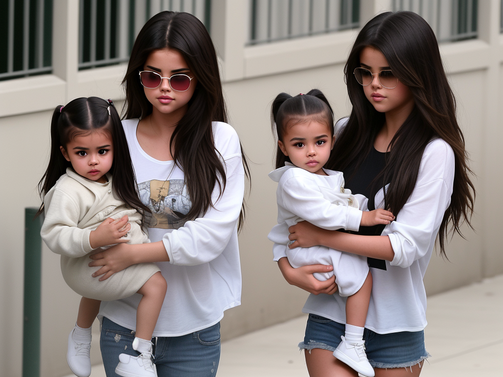selena gomez sister and north west