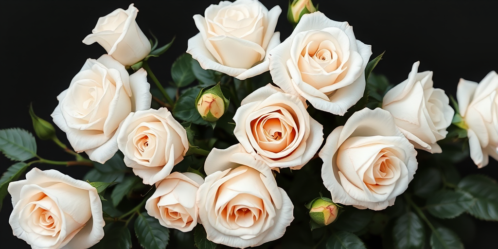 white roses png