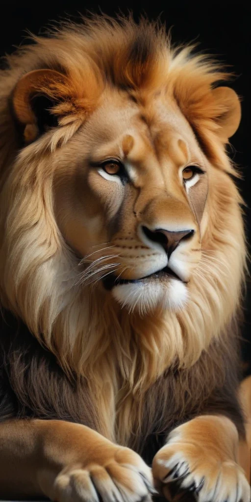transparent lion