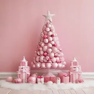 pink christmas pictures