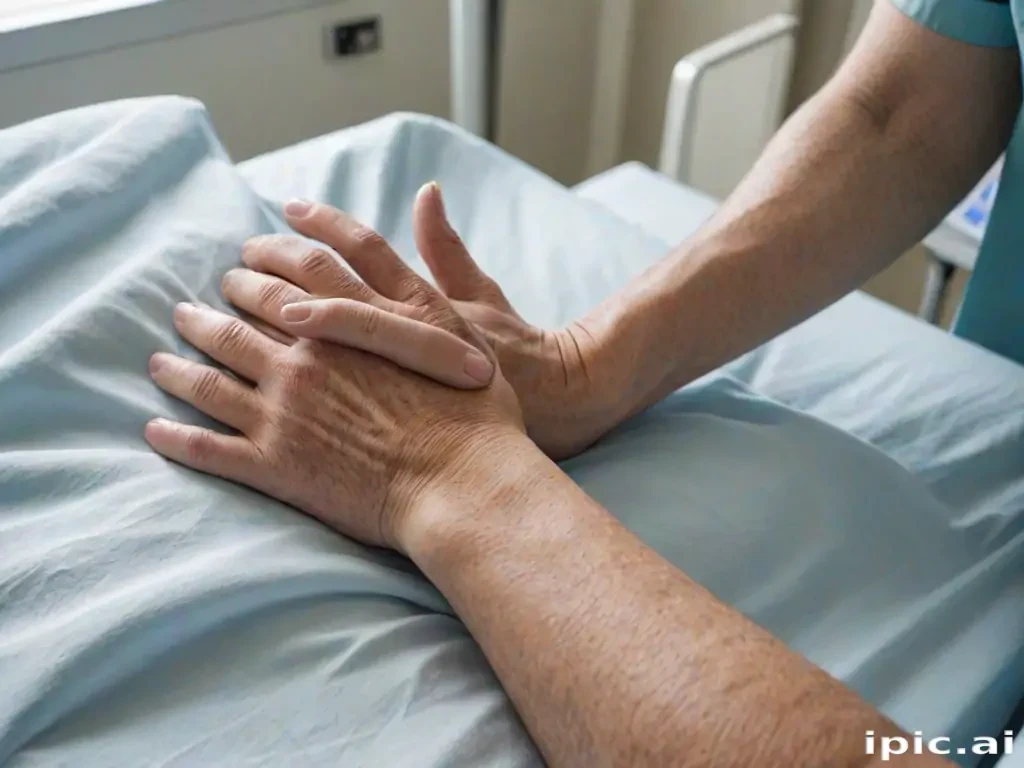hospital patient hand pic