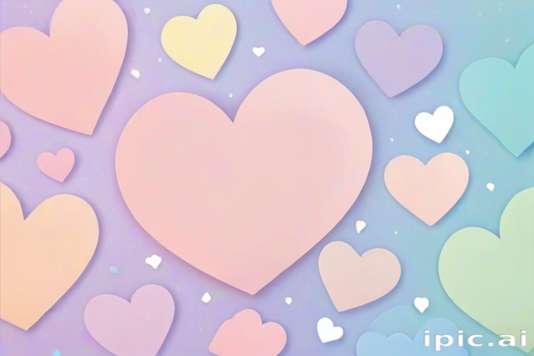 pastel heart background