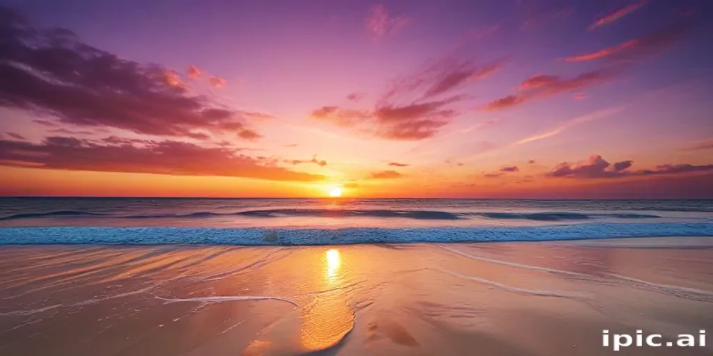 sunset wallpaper beach