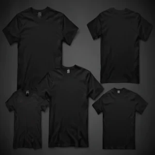 high resolution black t shirt template