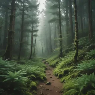 green forest aesthetic