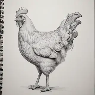 chicken drawing