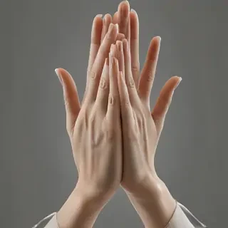 praying hands transparent