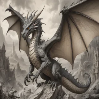 cartoon drawing of a dragon