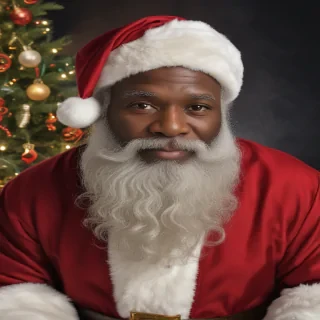 black santa png