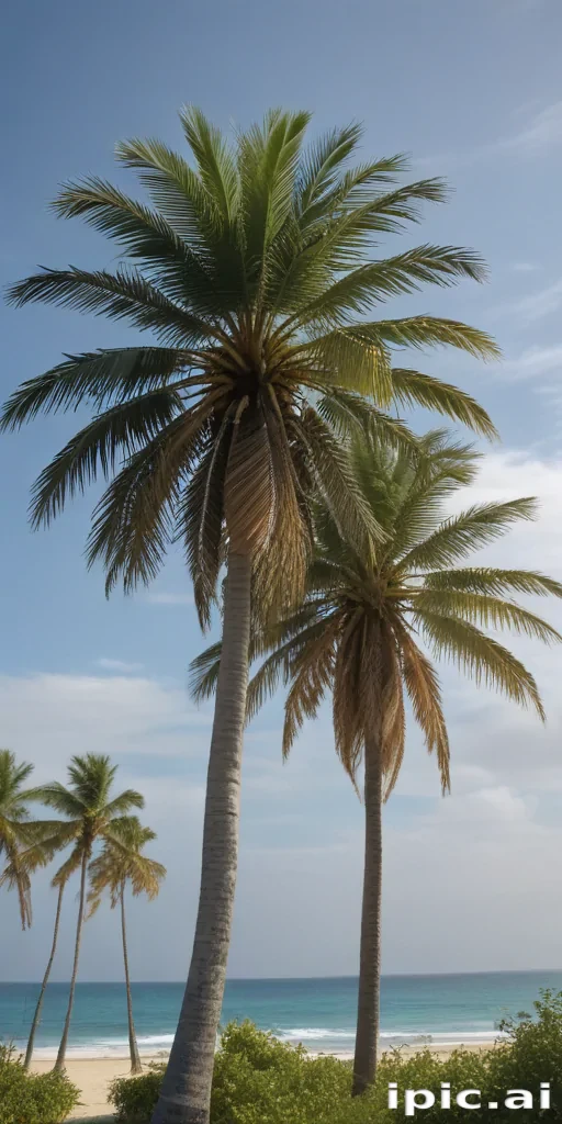 transparent palm trees
