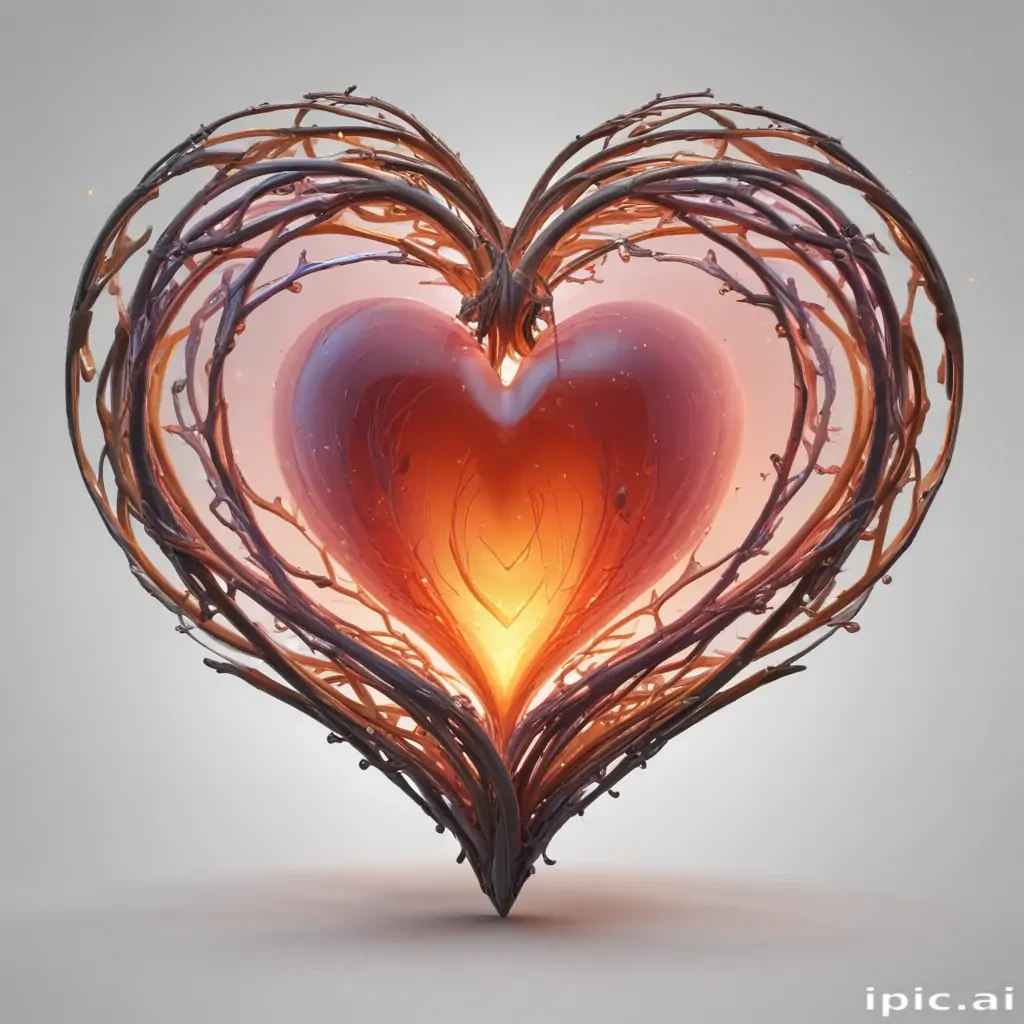 glow heart png