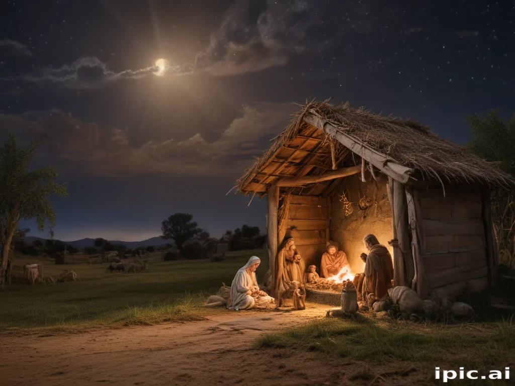 free nativity scene background images